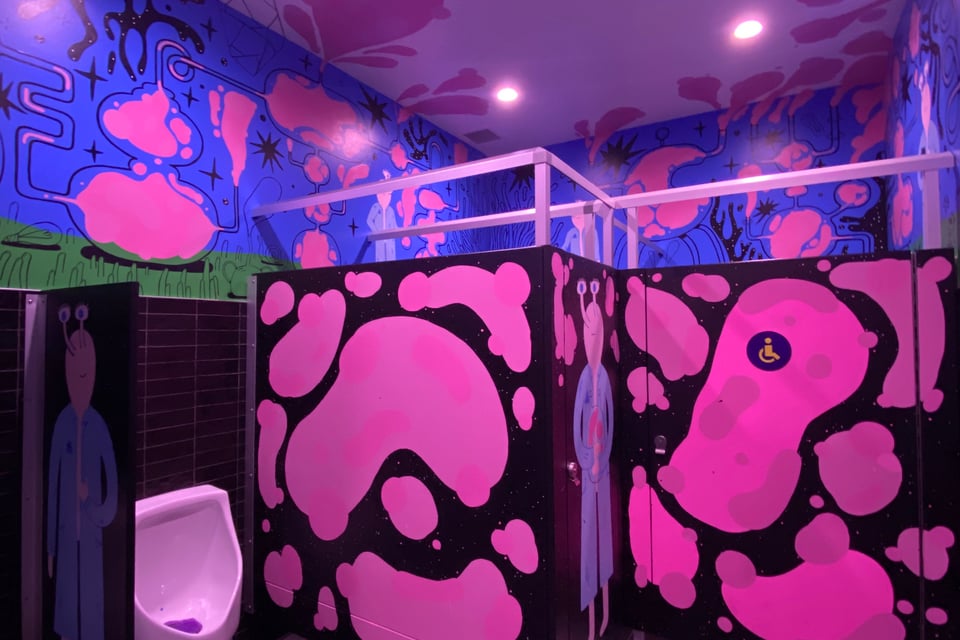 The Lab Bathroom Mural 0
