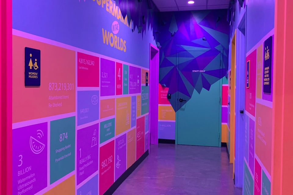 Omega Mart Facts Hallway Mural 0