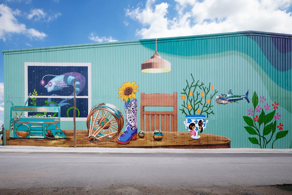 Radio Tave Exterior Mural 3