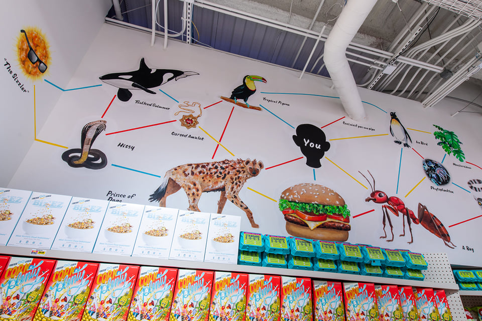 Creative Team Part of the Food Chain Part of the Fun Mural at