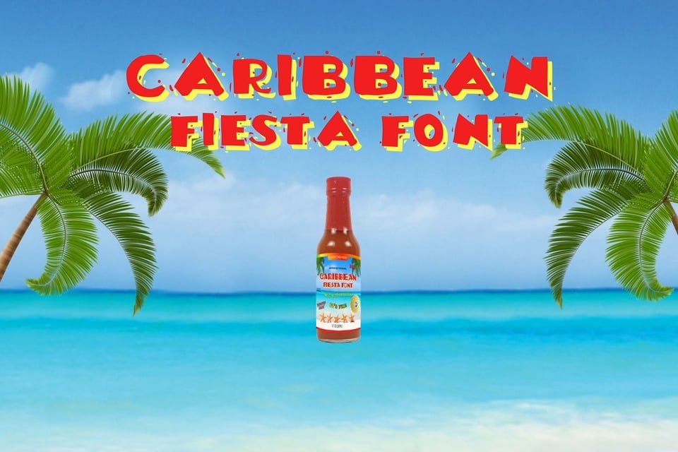 Omega Mart Commercial - "Caribbean Fiesta Font" 0